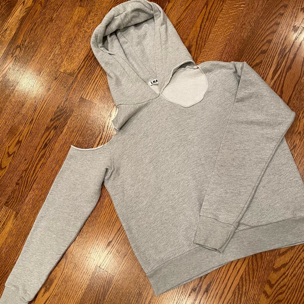 LNA cut out hoodie